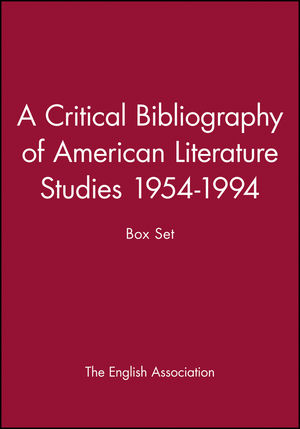 A Critical Bibliography of American Literature Studies 1954-1994: Box Set (0631209387) cover image