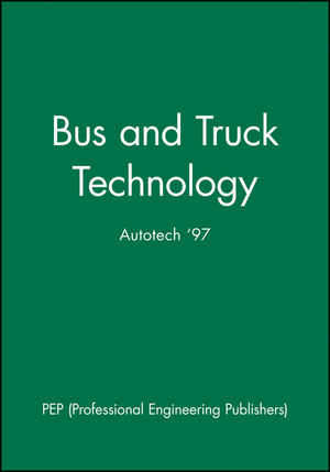 Bus and Truck Technology: Autotech '97 (1860581188) cover image