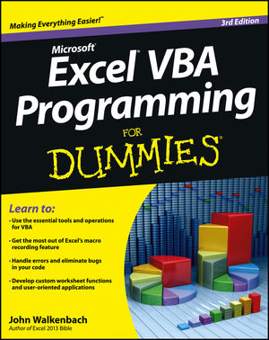 Excel VBA Programming For Dummies, 3rd Edition (111849038X) cover image Excel VBA Programming For Dummies, 3rd Edition (111849038X) cover image