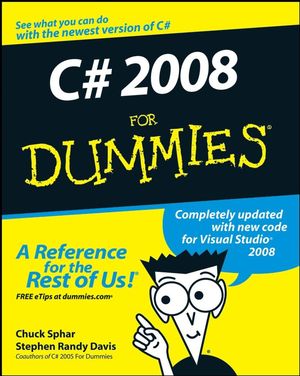 C# 2008 For Dummies (0470191090) cover image