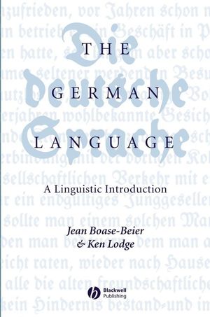 The German Language: A Linguistic Introduction (0631231390) cover image