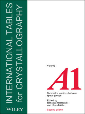 International Tables for Crystallography, Volume A1, 2nd Edition, Symmetry Relations between Space Groups (0470660791) cover image