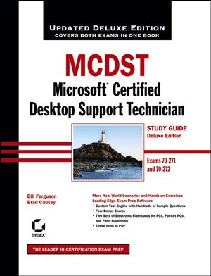 MCDST: Microsoft Certified Desktop Support Technician Study Guide: Exams 70 - 271 and 70 - 272, Deluxe Edition (0471789291) cover image