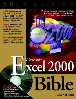 Microsoft Excel 2000 Bible, Gold Edition (0764534491) cover image