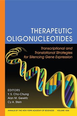 Therapeutic Oligonucleotides: Transcriptional and Translational Strategies for Silencing Gene Expression, Volume 1058 (1573316091) cover image