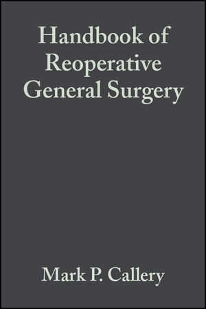 Handbook of Reoperative General Surgery (0470759992) cover image