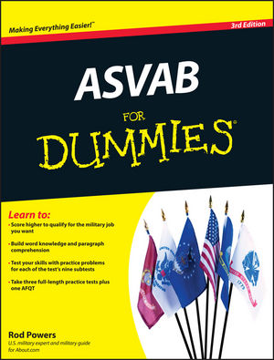 ASVAB For Dummies, 3rd Edition (0470922192) cover image