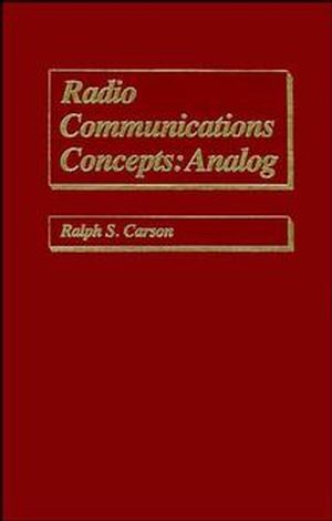 Radio Communications Concepts: Analog (0471621692) cover image