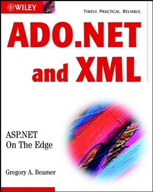 ADO.NET and XML: ASP.NET On The Edge (0764548492) cover image