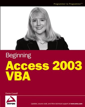 Beginning Access 2003 VBA (0764556592) cover image