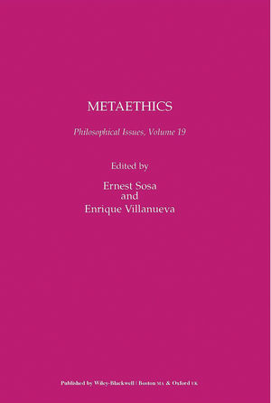 Metaethics, Volume 19 (1444333992) cover image