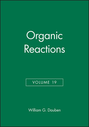 Organic Reactions, Volume 19 (0471196193) cover image
