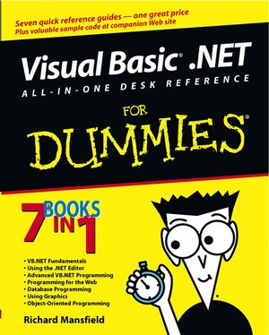 Visual Basic .NET All-In-One Desk Reference For Dummies (0764525794) cover image