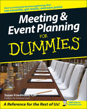Meeting and Event Planning For Dummies (0764538594) cover image
