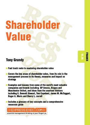 Shareholder Value: Finance 05.06 (1841122394) cover image