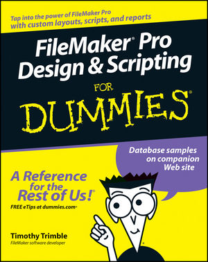 FileMaker Pro Design and Scripting For Dummies (1118043995) cover image