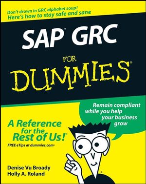 SAP GRC For Dummies (1118052595) cover image