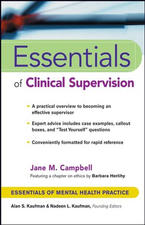 Essentials of Clinical Supervision (1118039696) cover image