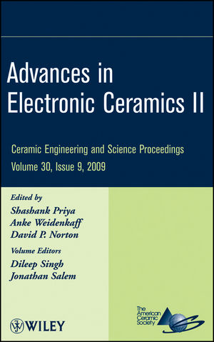 Advances in Electronic Ceramics II, Volume 30, Issue 9 (0470457597) cover image