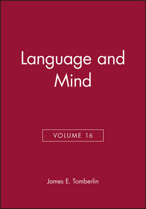 Language and Mind, Volume 16 (0631234098) cover image