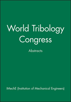 World Tribology Congress: Abstracts (1860581099) cover image