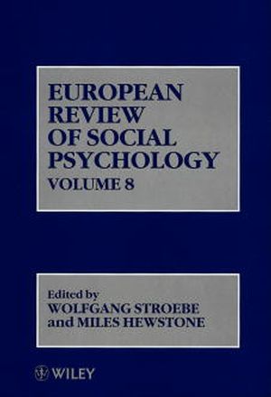 European Review of Social Psychology, Volume 8 (047197949X) cover image