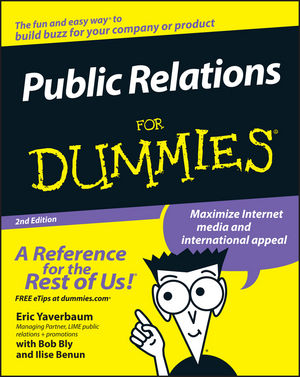 Public Relations For Dummies, 2nd Edition (111805279X) cover image