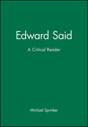 Edward Said: A Critical Reader (155786229X) cover image