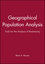 Geographical Population Analysis: Tools for the Analysis of Biodiversity (0632037415) cover image