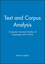 Text and Corpus Analysis: Computer Assisted Studies of Language and Culture (0631195122) cover image
