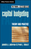 Capital Budgeting: Theory and Practice (0471218332) cover image