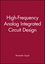 High-Frequency Analog Integrated Circuit Design  (0471530433) cover image