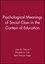 Psychological Meanings of Social Class in the Context of Education (1405118849) cover image
