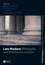 Late Modern Philosophy: Essential Readings with Commentary (1405146885) cover image