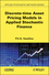 Discrete-time Asset Pricing Models in Applied Stochastic Finance (1848211589) cover image