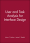 User and Task Analysis for Interface Design (0471178314) cover image