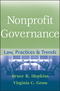 Nonprofit Governance: Law, Practices, and Trends (0470358041) cover image