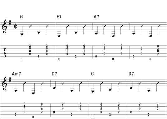Blues Bass Patterns 001 - YouTube