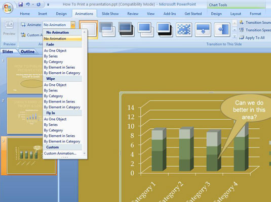 Membuat Animasi Grafik PowerPoint 2007