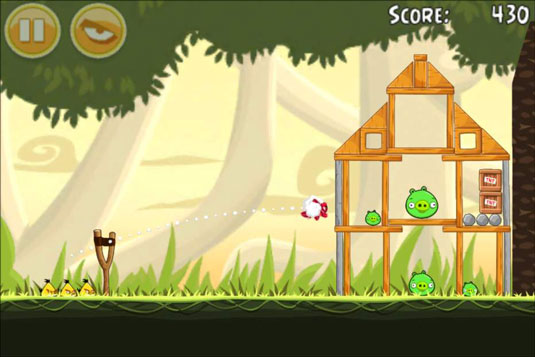 Angry Birds can become addictive.