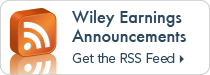 Wiley Earnings Announcements - Get the RSS Feed