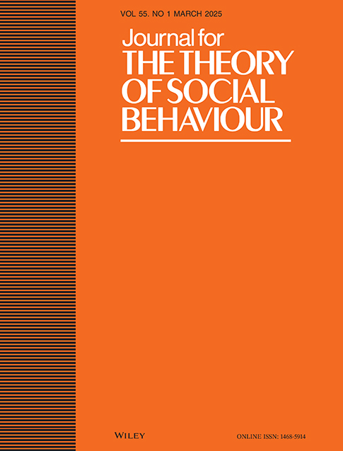 Journal for the Theory of Social Behaviour | Wiley