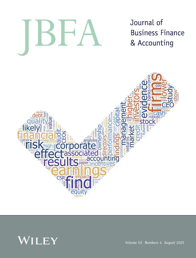 Journal of Business Finance & Accounting | Wiley