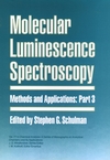Molecular Luminescence Spectroscopy, Part 3: Methods and Applications (0471515809) cover image