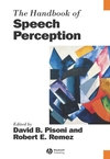 The Handbook of Speech Perception (1405176415) cover image