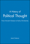 A History of Political Thought: From Ancient Greece to Early Christianity (063121822X) cover image