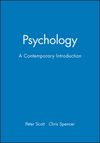 Psychology: A Contemporary Introduction (0631192352) cover image