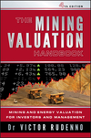 The Mining Valuation Handbook 4e: Mining and Energy Valuation for Investors and Management (0730381455) cover image