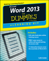 Word 2013 eLearning Kit For Dummies (1118491262) cover image Word 2013 eLearning Kit For Dummies (1118491262) cover image