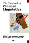 The Handbook of Clinical Linguistics (1444338773) cover image